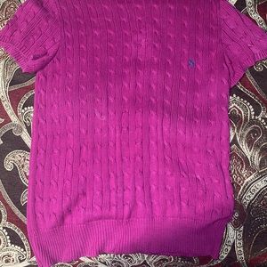 Ralph Lauren Womens Turtleneck Size XL Short Sleeve Sweater